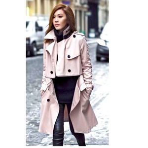 Rebecca Minkoff Convertible Pink Trench